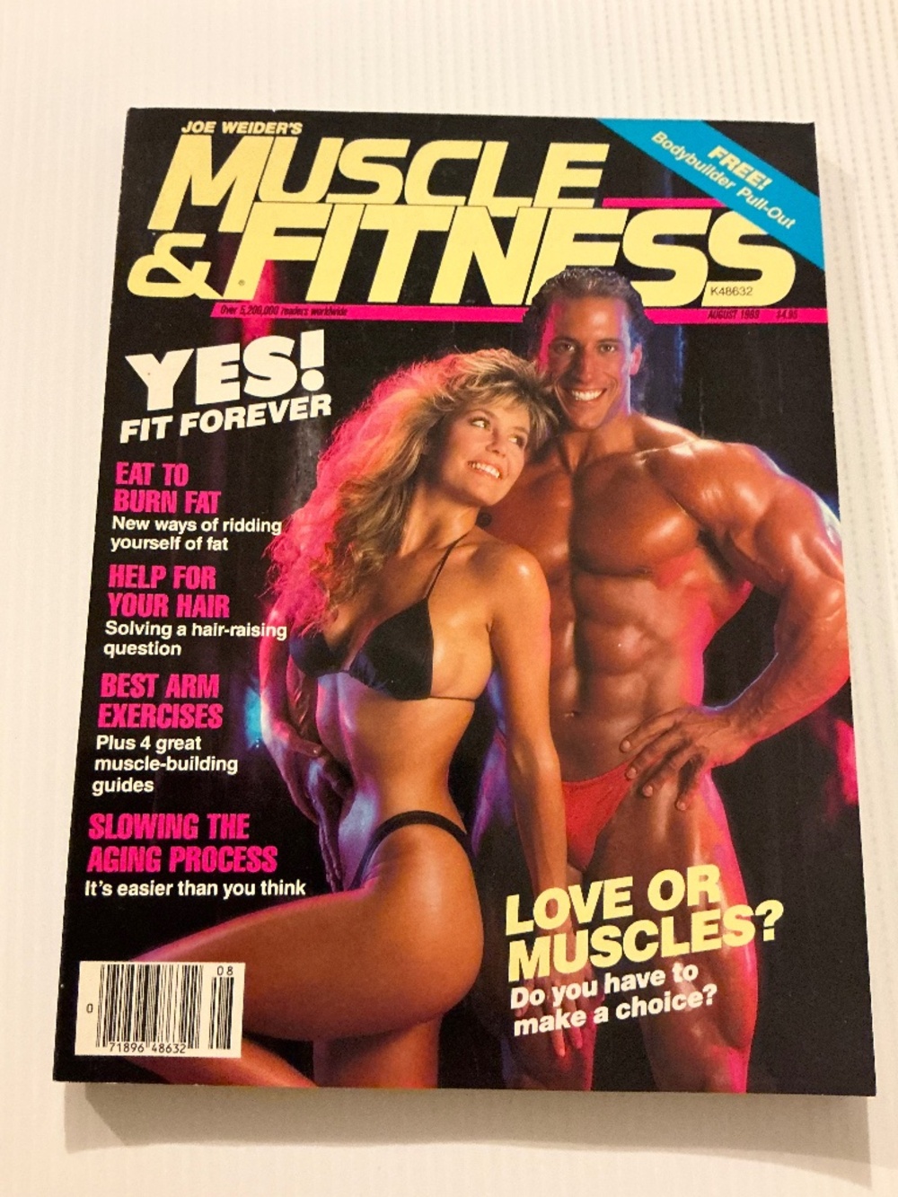 Joe Weider’s Muscle & Fitness Magazine August 1989 Pull-Out Poster